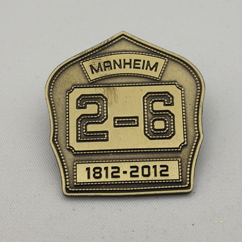 Manheim PA Hope Fire Engine & Hose Company 2-6 200 Years Lapel Hat Pin